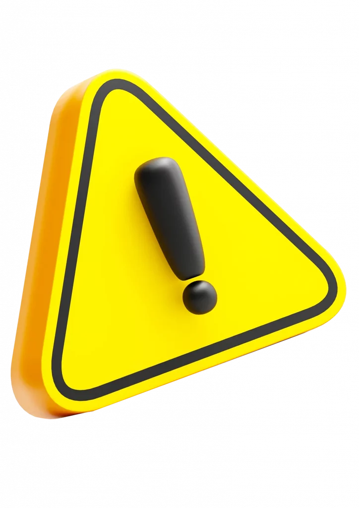 Icône de signalisation – point d’attention important