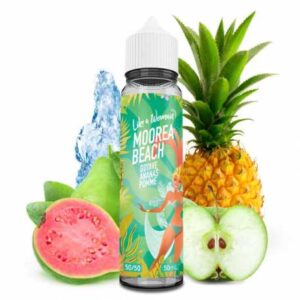 E-liquide Moorea Beach Like A Woman saveur goyave ananas pomme 50ml sans nicotine
