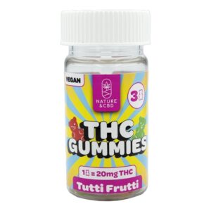 THC Gummies Tutti Frutti 20mg x 3 - Nature & CBD